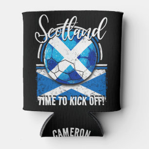 Football Schottland Flag, Retro Blue Flag Soccer Dosenkühler