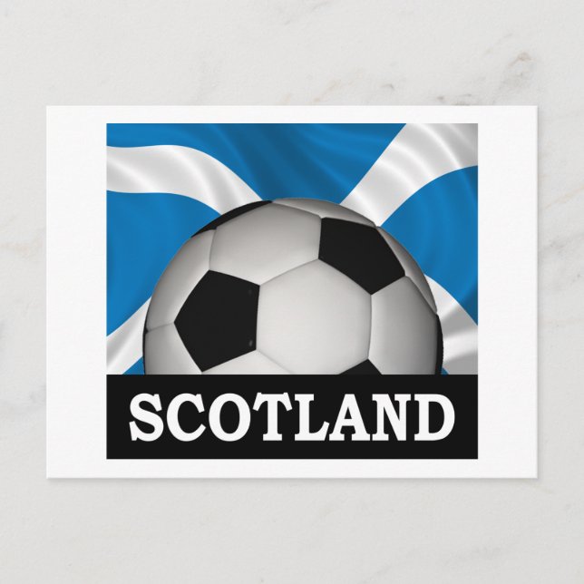 Football Schottland Postkarte (Vorderseite)