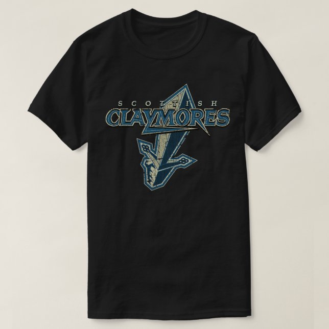 Football Scottish Claymores 1995 T-Shirt (Design vorne)