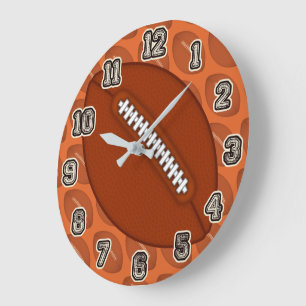 Football Screwball Grafiken Große Wanduhr