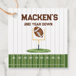 Football second year down boy birthday geschenkanhänger