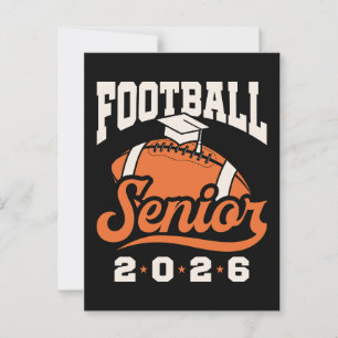 Football Senior Class von 2026 Geschlossen Postkarte