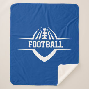 Football Sherpa Fleece Blanket Sherpadecke