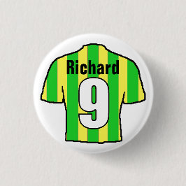 Football Shirt Design. Fußballfan Button