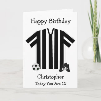 Football Shirt Design Personalisiert Karte