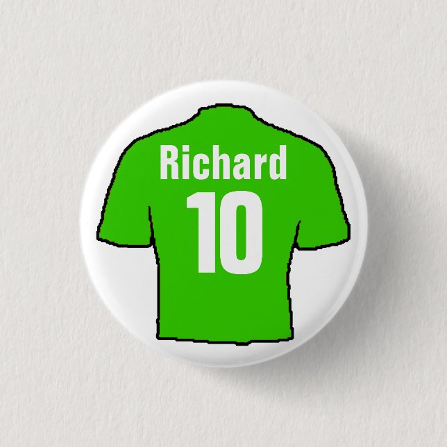 Football Shirt Design zu personalisieren. Button (Vorderseite)