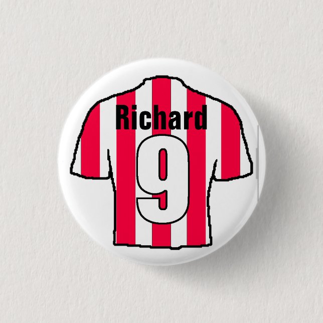 Football Shirt Design zu personalisieren. Button (Vorderseite)