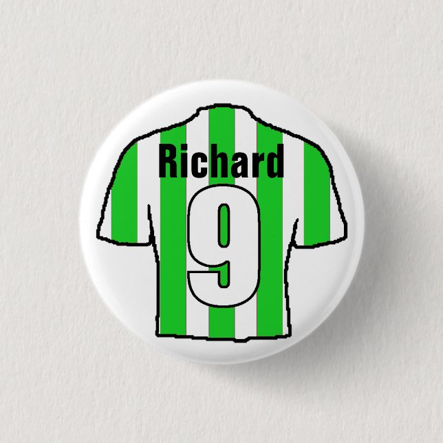 Football Shirt Design zu personalisieren. Button (Vorderseite)