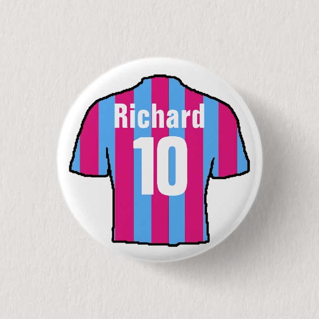 Football Shirt Design zu personalisieren. Button (Vorderseite)