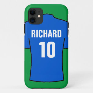 Football-Shirt in Blue Case-Mate iPhone Case