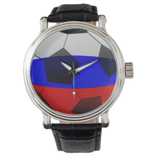 FOOTBALL SOCCER 2018 Tricolor-Ball-SYMBOL Armbanduhr