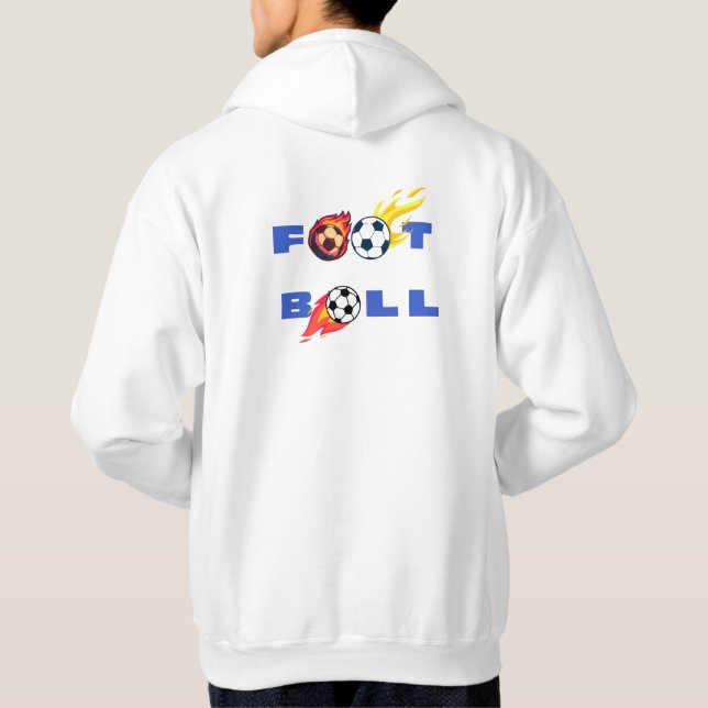 Football Soccer Ball Graphic Hoodie (Rückseite)