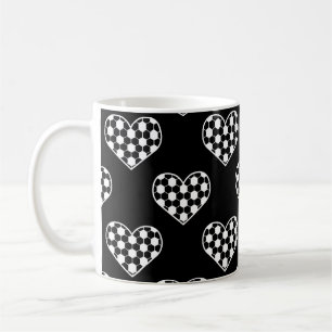 Football / Soccer Ball Texture In Heart Shape Kaffeetasse