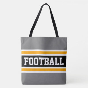 FOOTBALL Spaß Athletik Grau Schwarz Orange Streife