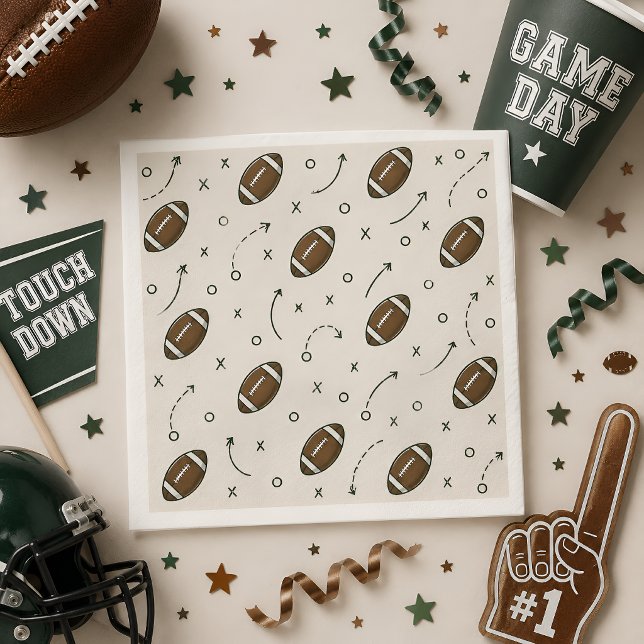 Football-Spiele-Tag Serviette (Von Creator hochgeladen)