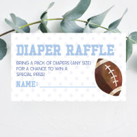 Football Sports Baby Shower Diaper Raffle