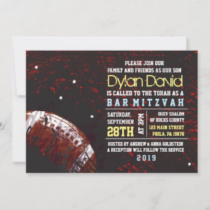 FOOTBALL SPRITZER Bar Mitzvah Einladung