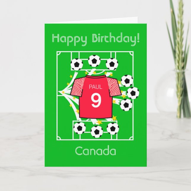 Football Star Card Karte (Vorderseite)