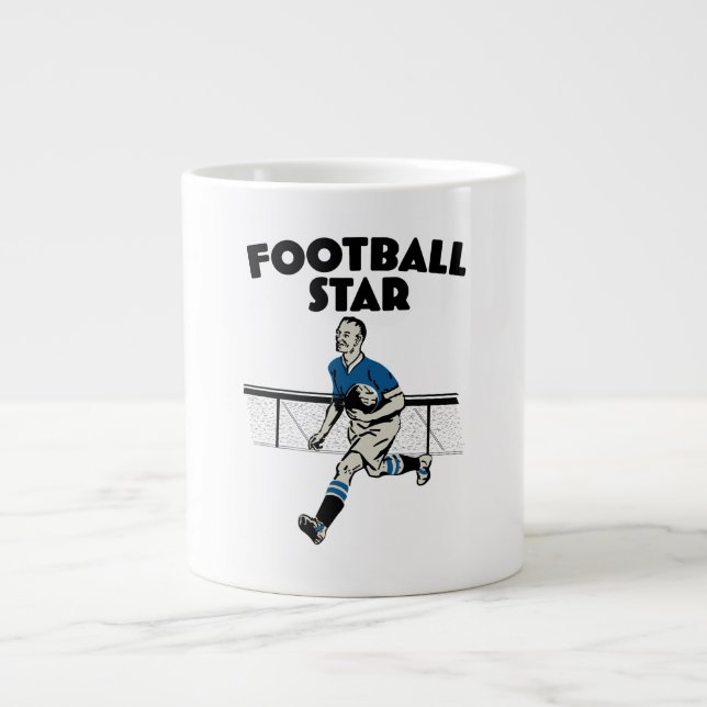Football Star Jumbo-Tasse (Vorderseite)