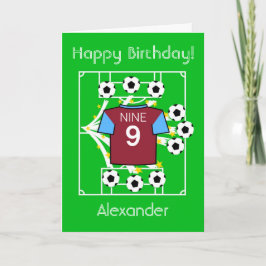 Football Star (London Claret & Blue) Karte