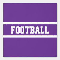 FOOTBALL-Streifen auf Royal Lila