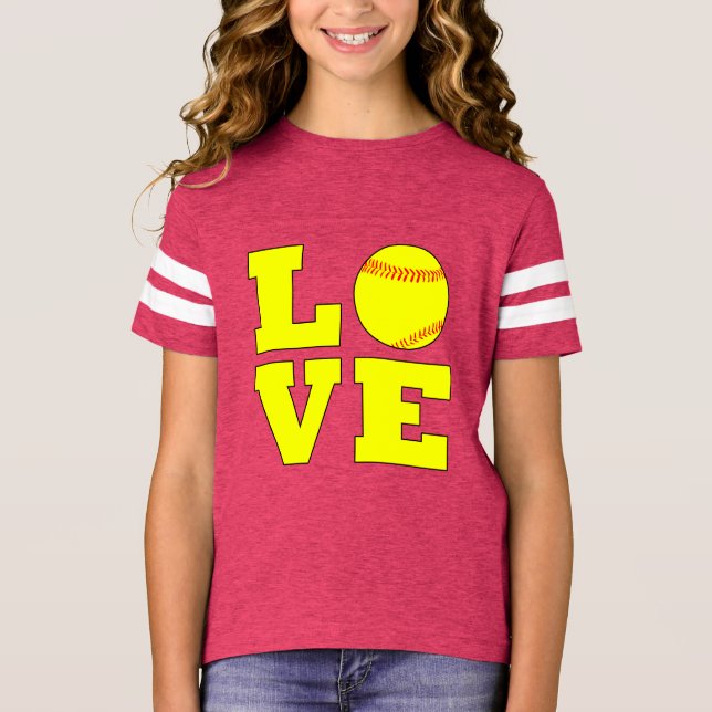 Football Style Girls Fastpech Liebe Jersey Shirt (Vorderseite)