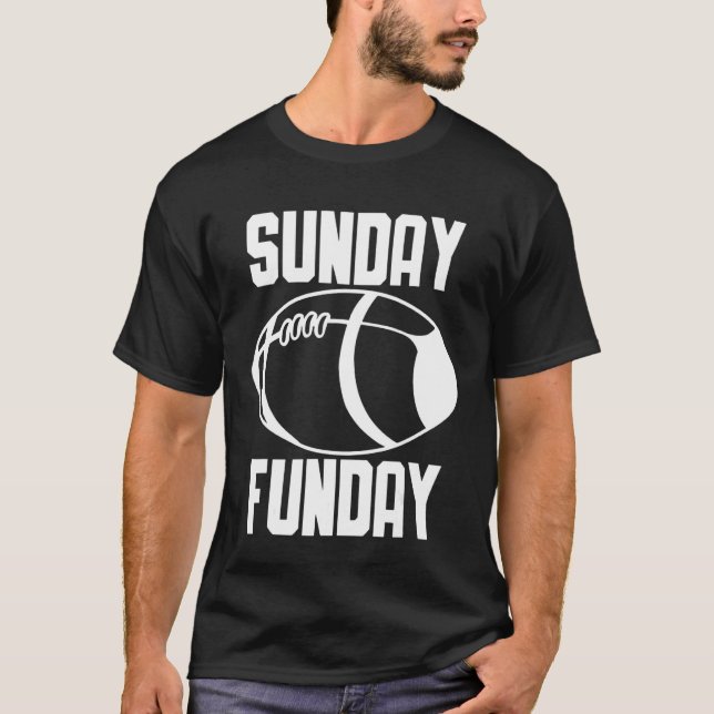 Football Sunday Funday T-Shirt (Vorderseite)