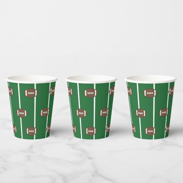 Football Tailgate Coffee Party Drink Paper Pappbecher (Multi)