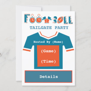 Football-Tailgate-Party Einladung