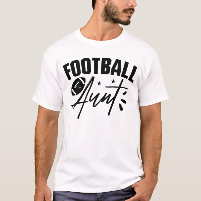 Football Tante Individualisierbares Shirt (Vorderseite)