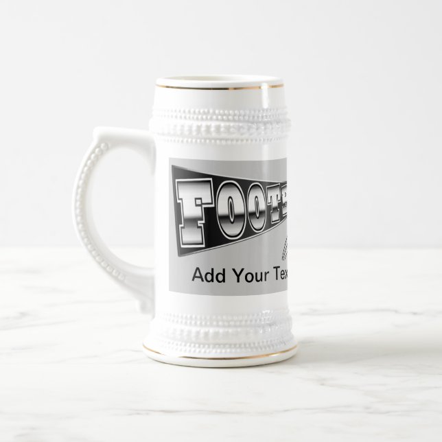 FOOTBALL Tasse Stein Black and Silver - SRF (Links)
