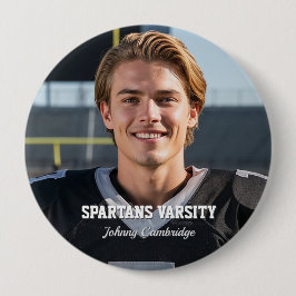Football Team Player Custom Photo Buttons
