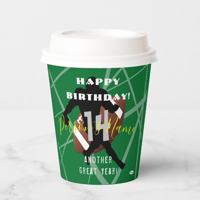 FOOTBALL Theme HAMbyWG Paper Cups Pappbecher (Vorderseite)