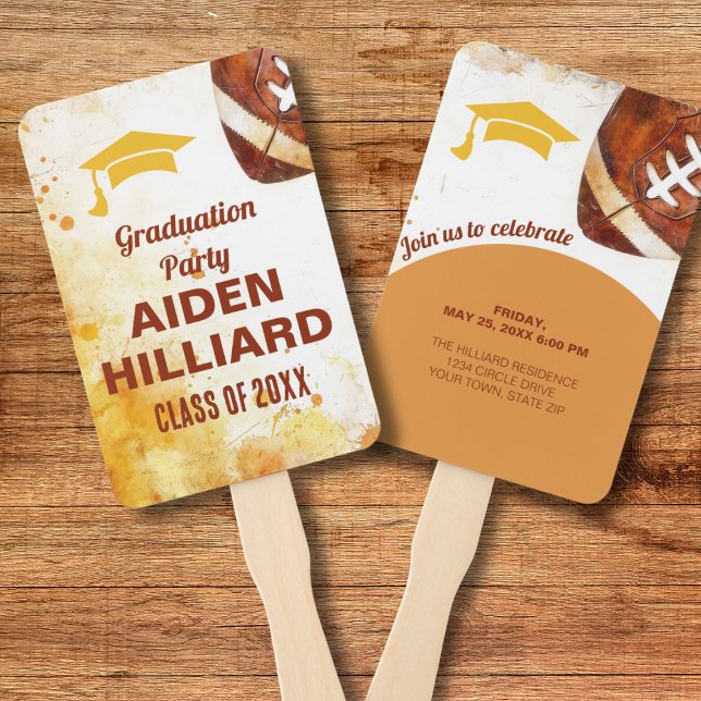 Football Themed Graduation Party Fächer (Von Creator hochgeladen)