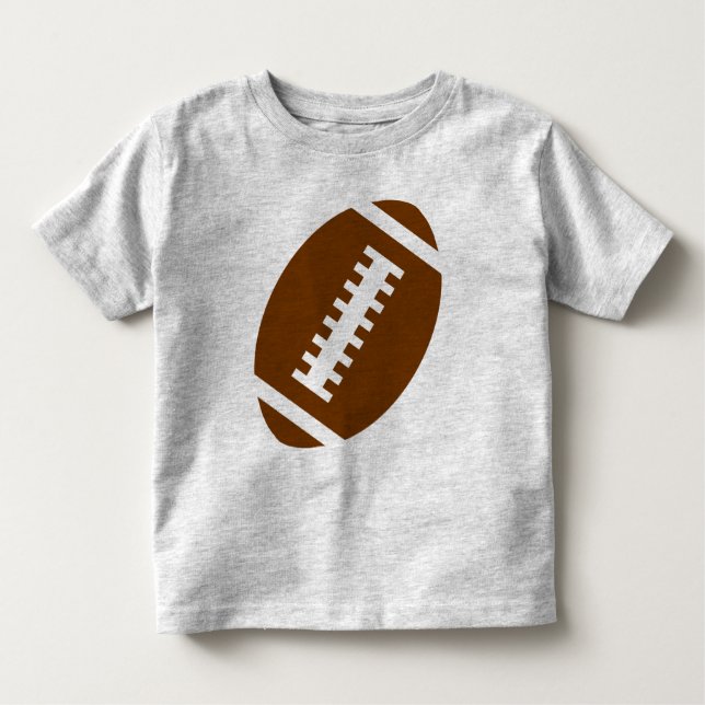 FOOTBALL TODDLER Grau | Vorderfußballgrafik Kleinkind T-shirt (Vorderseite)