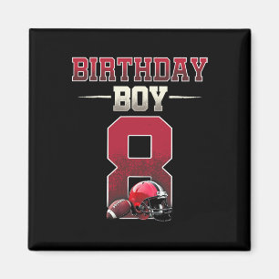 Football Touchdown 8. Geburtstag 8 Jahre alt berei Magnet
