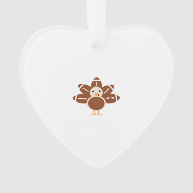 Football Turkey Oversized T-Shirt.png Ornament (Vorderseite)