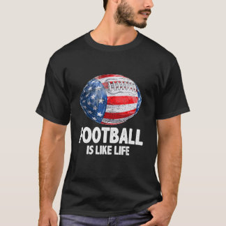 Football USA Flag Mit Sprichwort Football ist die T-Shirt