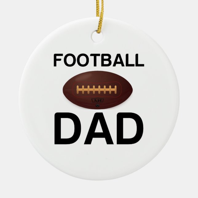 FOOTBALL-VATER KERAMIK ORNAMENT (Vorne)