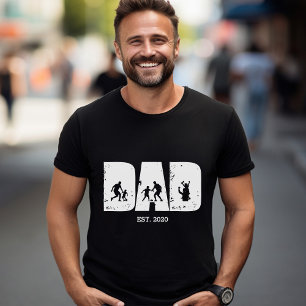 Football VATER und Child EST. Benutzerdefiniertes  T-Shirt