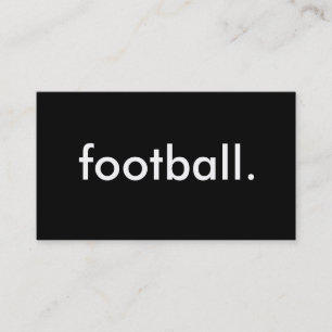 football. visitenkarte