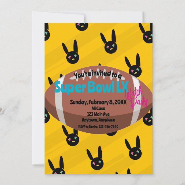 Football Watch Party Einladung (Vorderseite)