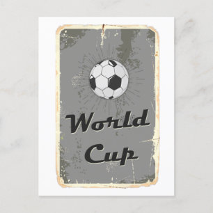 Football Weltmeisterschaft Vintag Style Poster Art Postkarte
