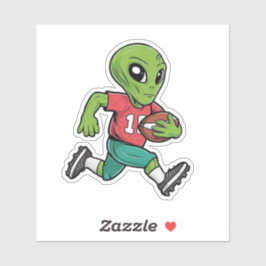 Footballer-Alien Aufkleber