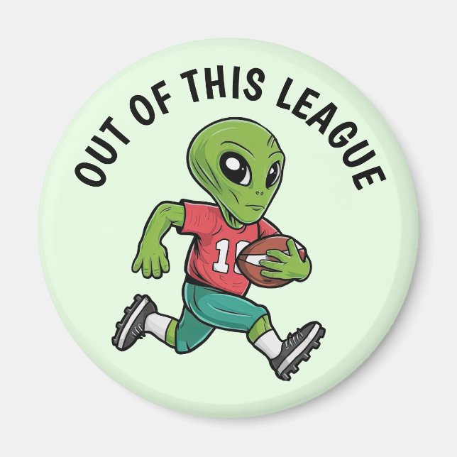 Footballer-Alien Magnet (Vorne)