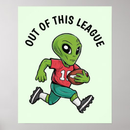 Footballer-Alien Poster