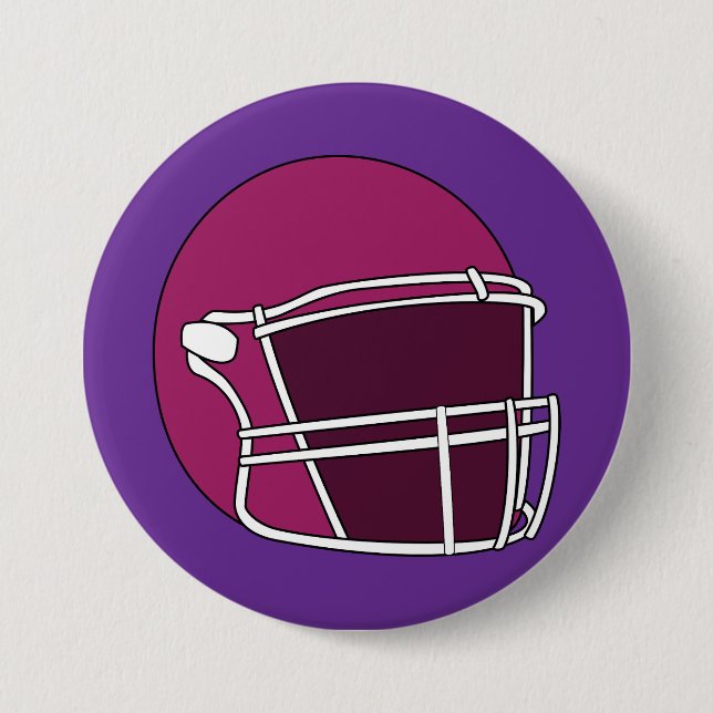 Footballhelm Button (Vorderseite)