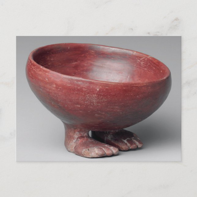 Footed Bowl, Predynastic Period, ägyptische Kerami Postkarte (Vorderseite)