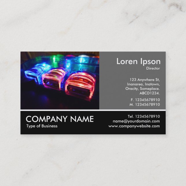 Footed Foto - 60pc Gray - Cooler USB Hub II Visitenkarte (Vorderseite)