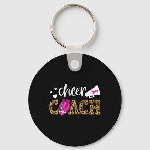 Footll Cheer Coach Pink Ribbon Brustkrebs Aware Schlüsselanhänger